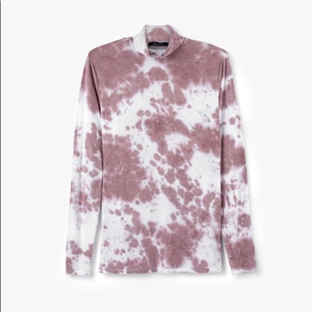 C’Moi tie dye jersey turtleneck